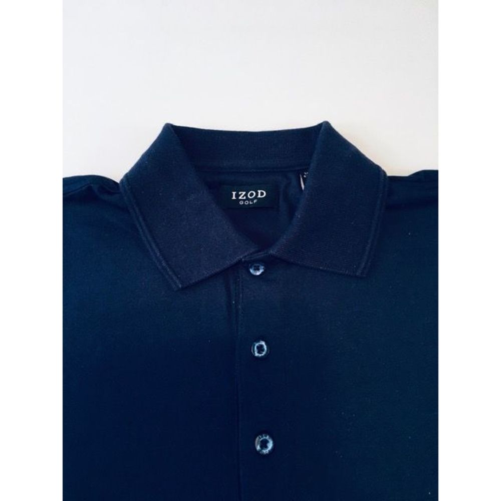 Izod Golf Pima Blue Polo Shirt Small NWT - Picture 2 of 3